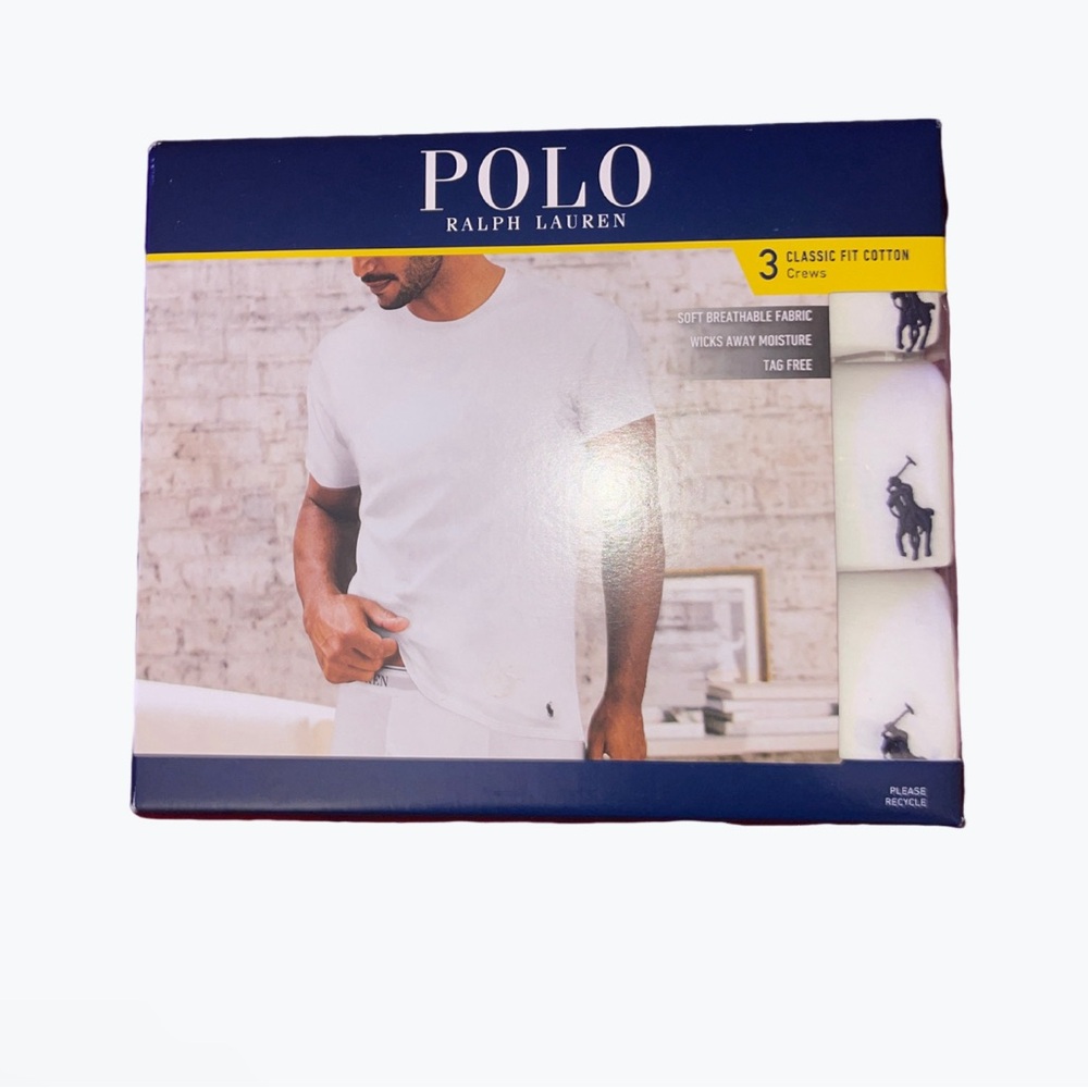 Brand New Polo Ralph Lauren 3 Pack White Shirts